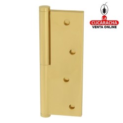 BISAGRA PUERTAS DESMONTABLE LATON CANTO CUADRADO Y REMATE PLANO MODELO 1107.