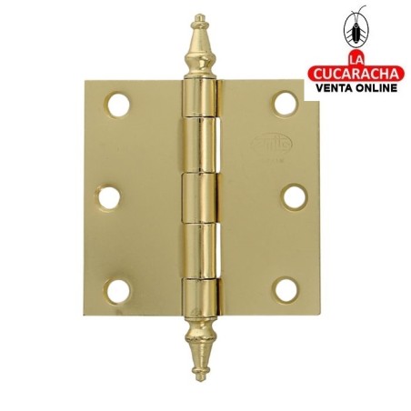 BISAGRA PUERTAS DESMONTABLE ACERO CANTO CUADRADO CON REMATE MODELO 1011.