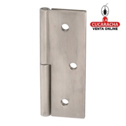 BISAGRA PUERTAS DESMONTABLE ACERO INOX CANTO CUADRADO SIN REMATE MODELO 2066.