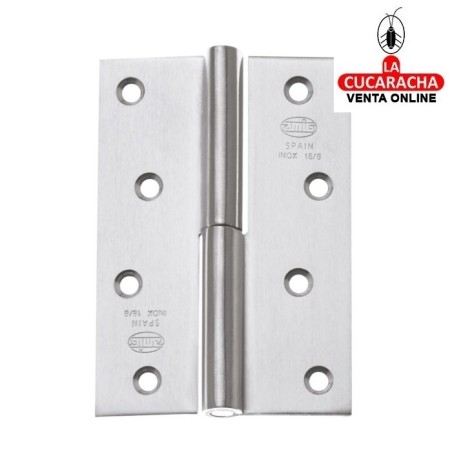 BISAGRA PUERTAS DESMONTABLE ACERO INOX CANTO CUADRADO SIN REMATE MODELO 2077.