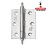 BISAGRA PUERTAS FIJA ACERO INOX CANTO CUADRADO CON REMATE MODELO 2008.
