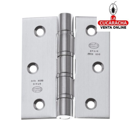 BISAGRA PUERTAS FIJA ACERO INOX CANTO CUADRADO SIN REMATE MODELO 2088.