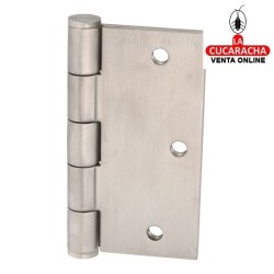 PAR 2-BISAGRA PUERTAS DESMONTABLE ACERO INOX CANTO CUADRADO REMATE PLANO MODELO 2010.