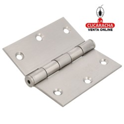 PAR 2-BISAGRA PUERTAS DESMONTABLE ACERO INOX CANTO CUADRADO REMATE PLANO MODELO 2010.