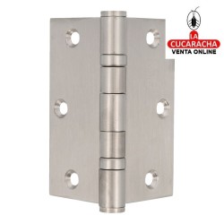 PAR 2-BISAGRA PUERTAS DESMONTABLE ACERO INOX CANTO CUADRADO REMATE PLANO MODELO 2012.
