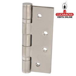 PAR 2-BISAGRA PUERTAS DESMONTABLE ACERO INOX CANTO CUADRADO REMATE PLANO MODELO 2012CE.