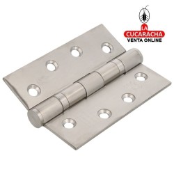 PAR 2-BISAGRA PUERTAS DESMONTABLE ACERO INOX CANTO CUADRADO REMATE PLANO MODELO 2012A.