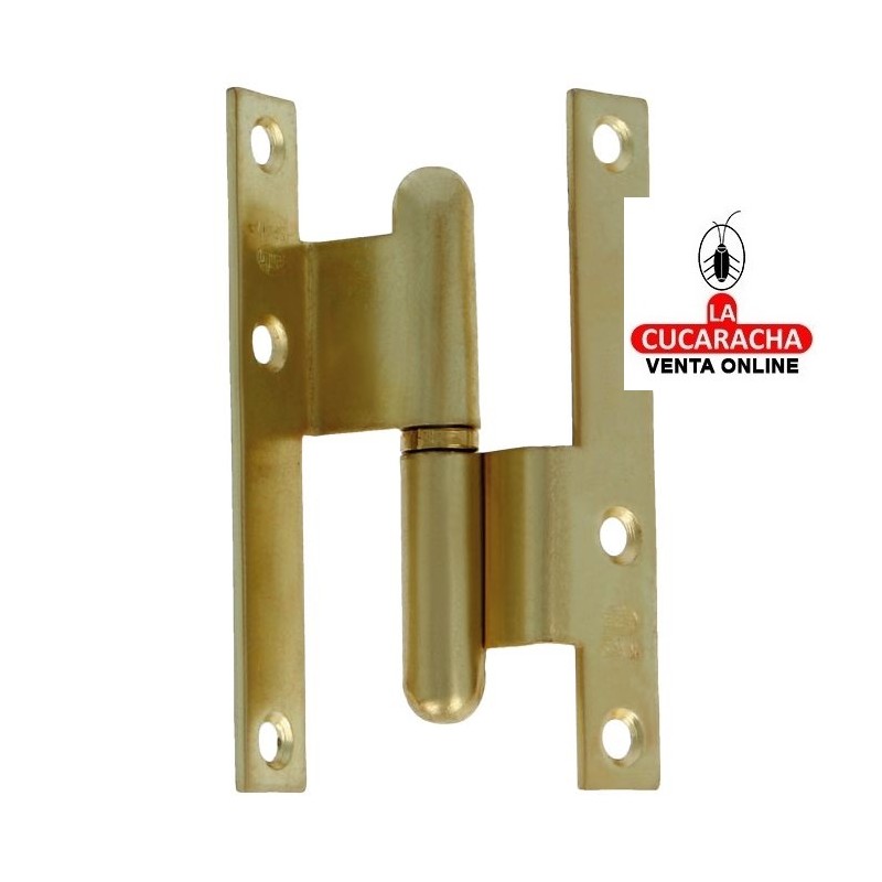 PERNIO ESCUADRA PUERTAS HOJA SOLAPADA ACERO CANTO CUADRADO SIN REMATE MODELO 1.