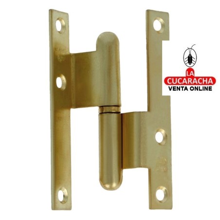 PERNIO ESCUADRA PUERTAS HOJA SOLAPADA ACERO CANTO CUADRADO SIN REMATE MODELO 1.