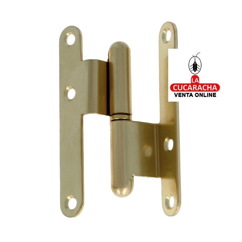 PERNIO ESCUADRA PUERTAS HOJA SOLAPADA ACERO CANTO REDONDO SIN REMATE MODELO 2.