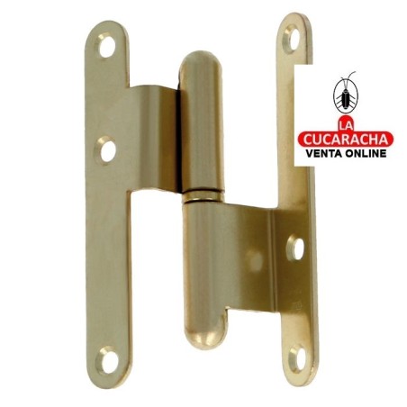 PERNIO ESCUADRA PUERTAS HOJA SOLAPADA ACERO CANTO REDONDO SIN REMATE MODELO 2.