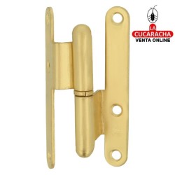 PERNIO ESCUADRA PUERTAS HOJA SOLAPADA ACERO CANTO REDONDO SIN REMATE MODELO 2.