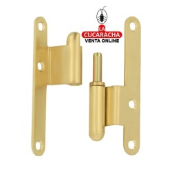 PERNIO ESCUADRA PUERTAS HOJA SOLAPADA ACERO CANTO REDONDO SIN REMATE MODELO 2.