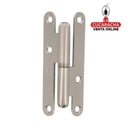 PERNIO PUERTAS ACERO CANTO REDONDO SIN REMATE CROMADO MATE MODELO 405C.