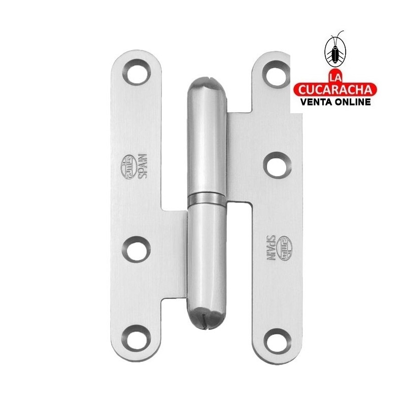 PERNIO PUERTAS ACERO CANTO REDONDO SIN REMATE CROMADO MATE MODELO 405C.