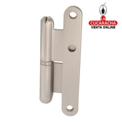 PERNIO PUERTAS ACERO CANTO REDONDO SIN REMATE CROMADO MATE MODELO 405C.