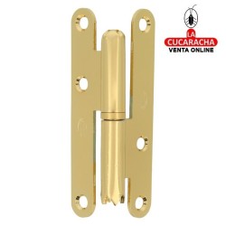 PERNIO PUERTAS ACERO CANTO REDONDO SIN REMATE LACADO DORADO MODELO 405C.