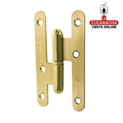 PERNIO PUERTAS ACERO CANTO REDONDO SIN REMATE LATONADO BARNIZADO MATE MODELO 405C.