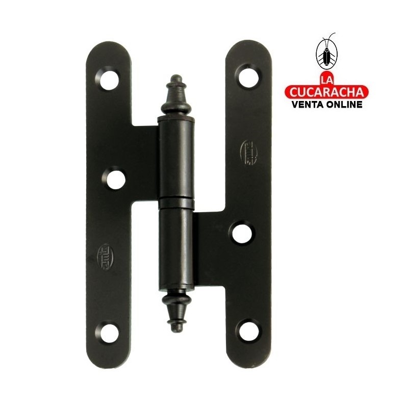 PERNIO PUERTAS ACERO CANTO REDONDO CON REMATE NEGRO MODELO 408.