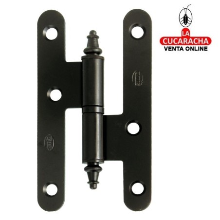 PERNIO PUERTAS ACERO CANTO REDONDO CON REMATE NEGRO MODELO 408.