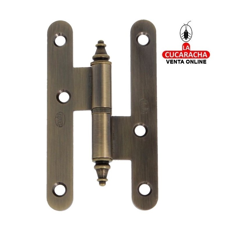 PERNIO PUERTAS ACERO CANTO REDONDO CON REMATE MODELO 408C.