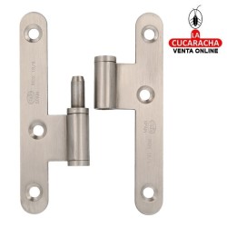 PERNIO PUERTAS ACERO INOX CANTO REDONDO CON REMATE PLANO MODELO 409.