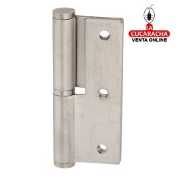 PERNIO PUERTAS ACERO INOX MATE CANTO CUADRADO REMATE PLANO MODELO 440.