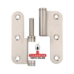 PERNIO PUERTAS ACERO INOX MATE CANTO REDONDO REMATE PLANO MODELO 441.