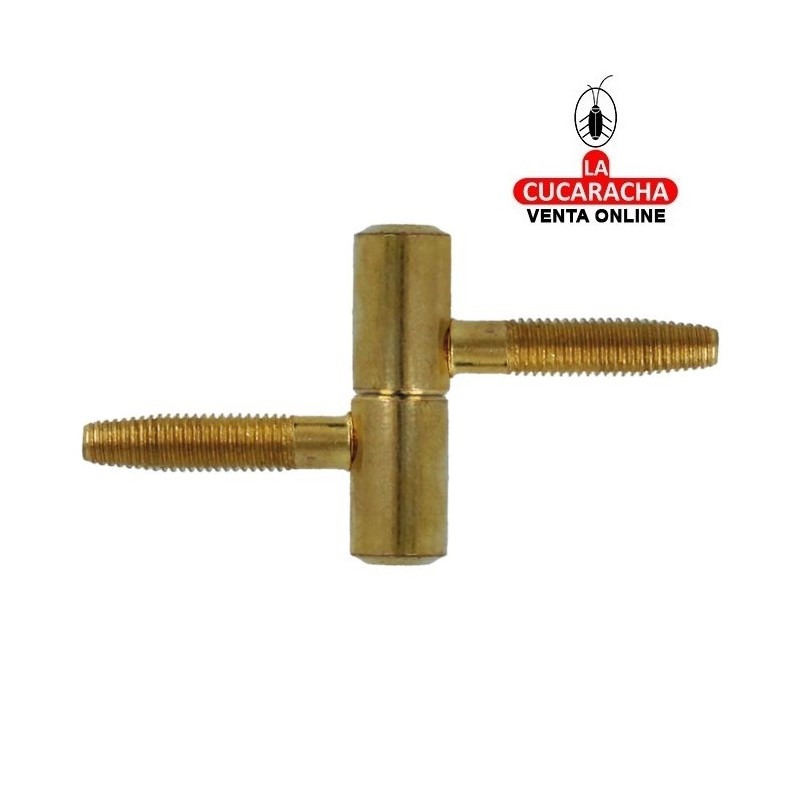 PERNIO PUERTAS ACERO LATONADO BARNIZADO TIPO PIPA MODELO 20.