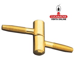 PERNIO PUERTAS ACERO LATONADO BARNIZADO TIPO PIPA MODELO 20.