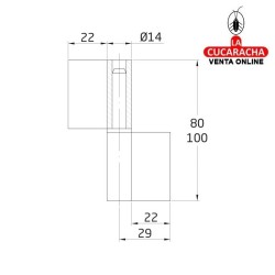 PERNIO SOLDAR ACERO PULIDO PALA ANCHA CARPINTERIA METALICA MODELO 4.