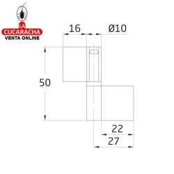 PERNIO SOLDAR ACERO PULIDO PALA ANCHA CARPINTERIA METALICA MODELO 1.
