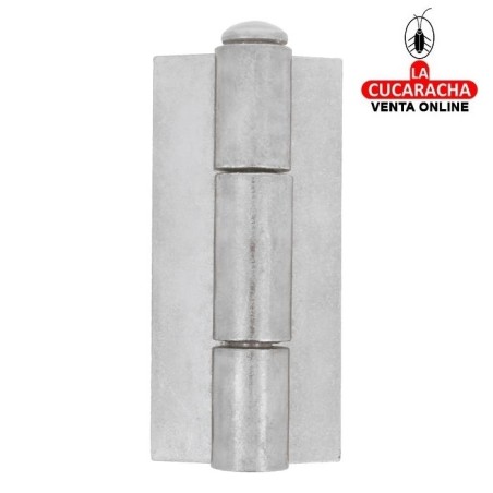BISAGRA SOLDAR ACERO PULIDO DE LIBRO DESMONTABLE PUERTAS CARPINTERIA METALICA MODELO 20.