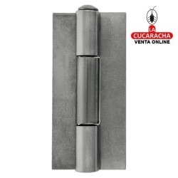 BISAGRA SOLDAR ACERO PULIDO DE LIBRO DESMONTABLE PUERTAS CARPINTERIA METALICA MODELO 20.