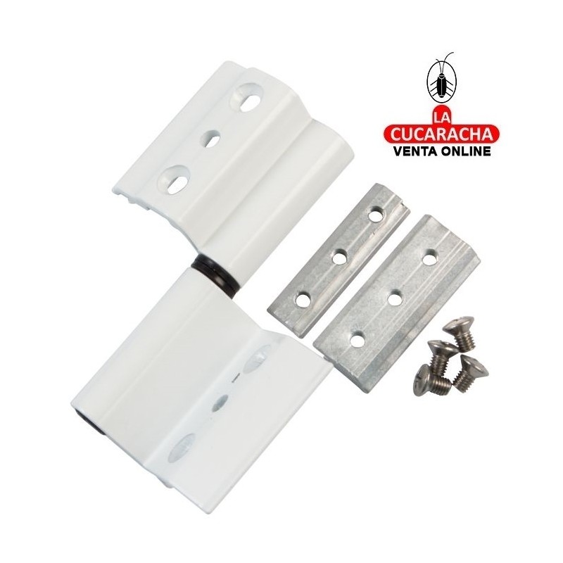 BISAGRA ALUMINIO PARA VENTANAS PRACTICABLES DE PERFIL 40-20.