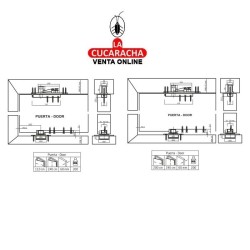 JUEGO BISAGRAS PUERTAS PIVOTANTES DE MADERA MODELO PIVOT02.