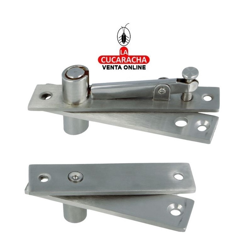 JUEGO BISAGRAS PUERTAS PIVOTANTES DE MADERA MODELO PIVOT01.