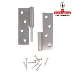 BISAGRA DESMONTABLE ACERO PUERTAS CANTO CUADRADO SIN REMATE MODELO 5007A.