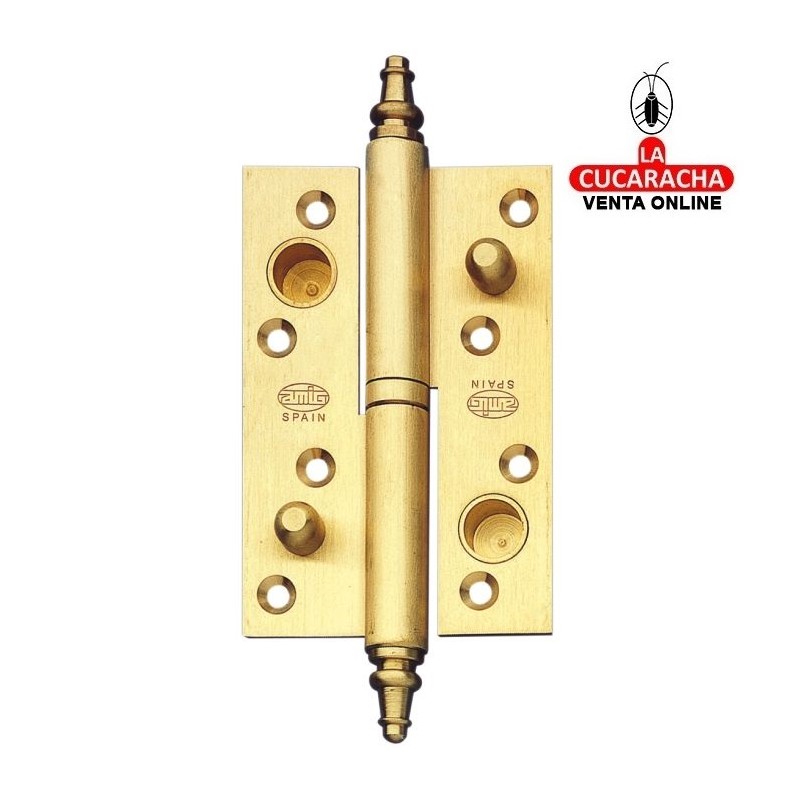 BLISTER PERNIO LATON PERFIL LAMINADO CANTO CUADRADO CON REMATE MODELO 416.