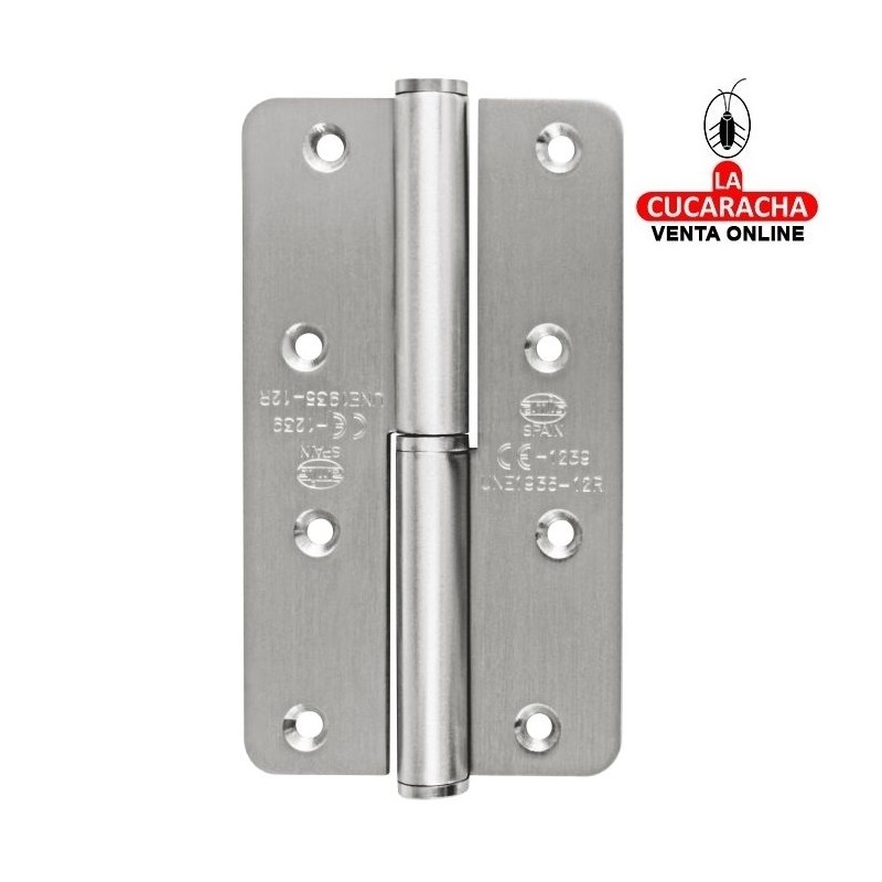 PERNIO ACERO INOX CANTO REDONDO REMATE PLANO MODELO 429CE.