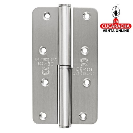 PERNIO ACERO INOX CANTO REDONDO REMATE PLANO MODELO 429CE.