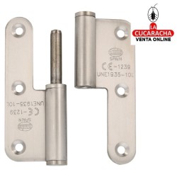 PERNIO ACERO INOX CANTO REDONDO REMATE PLANO MODELO 421CE.