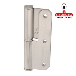 PERNIO ACERO INOX CANTO REDONDO REMATE PLANO MODELO 421CE.