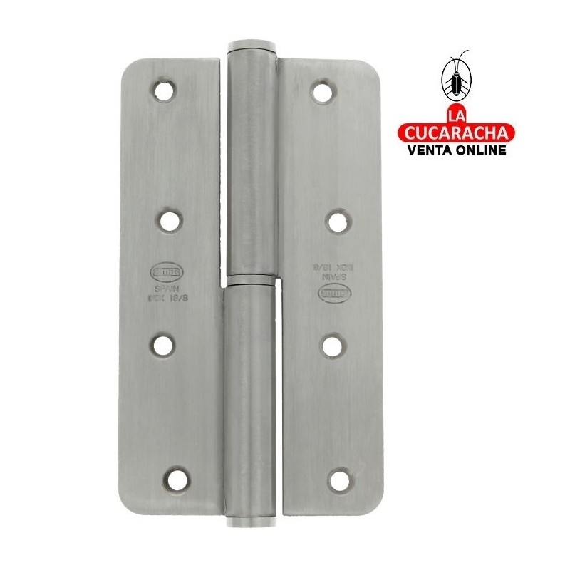 PERNIO ACERO INOX CANTO REDONDO REMATE PLANO MODELO 429.