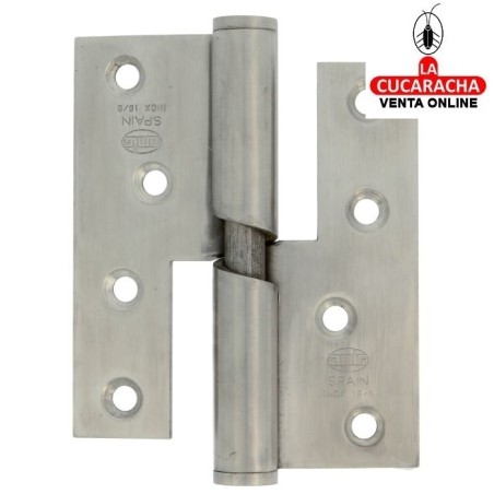 PERNIO ACERO INOX CANTO CUADRADO REMATE PLANO MODELO 428.