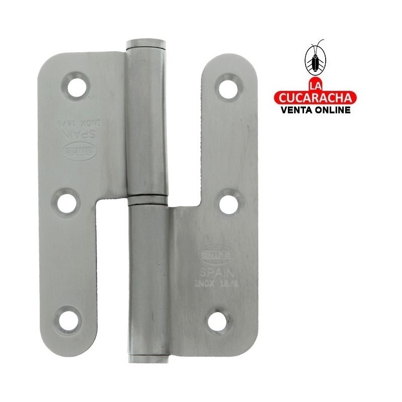 PERNIO ACERO INOX CANTO REDONDO REMATE PLANO MODELO 427.
