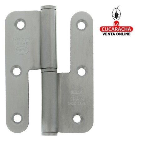 PERNIO ACERO INOX CANTO REDONDO REMATE PLANO MODELO 427.