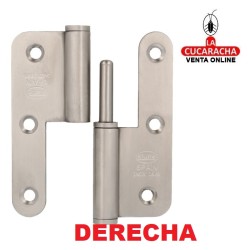 PERNIO ACERO INOX CANTO REDONDO REMATE PLANO MODELO 427.