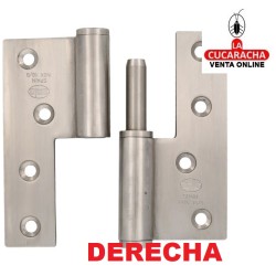 PERNIO ACERO INOX CANTO CUADRADO REMATE PLANO MODELO 426.