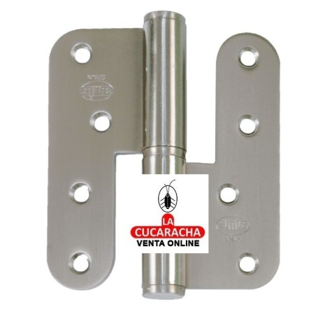 PERNIO ACERO INOX CANTO REDONDO REMATE PLANO MODELO 425.